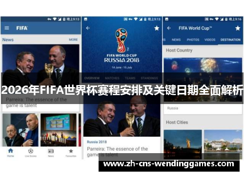 2026年FIFA世界杯赛程安排及关键日期全面解析 2026年FIFA世界杯赛程安排及关键日期全面解析