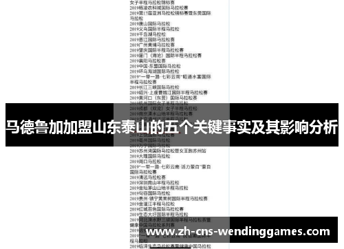 马德鲁加加盟山东泰山的五个关键事实及其影响分析 马德鲁加加盟山东泰山的五个关键事实及其影响分析